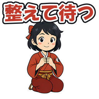 整えて待つ