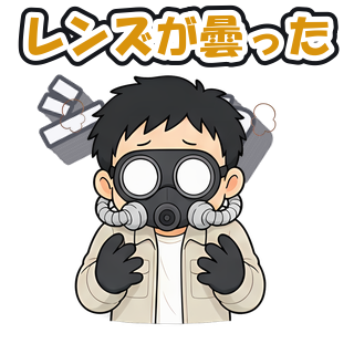レンズが曇った