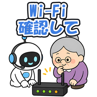 Wi-Fi確認して