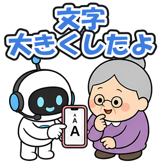 文字大きくしたよ