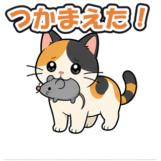 つかまえた！
